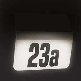 STEINEL 007140 - XSolar LH-N LED napelemes házszám, 0,03W, rozsdamentes, IP44