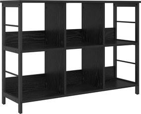 vidaXL Könyvespolc Fekete tölgy 102 x 32 x 72,5 cm Faanyag