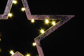 NEXOS Csillag állványon 38 cm 20 LED bronz