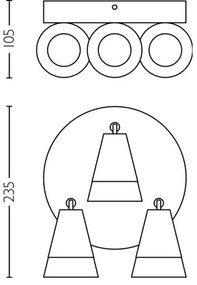 Philips - Spotlámpa CLEFT 3xGU10/5W/230V