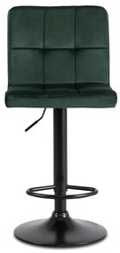 Zöld Bársony Bárszék NERO