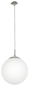 EGLO 85263 - Csillár zsinóron RONDO 1xE27/60W/230V átm. 30 cm fehér 85263
