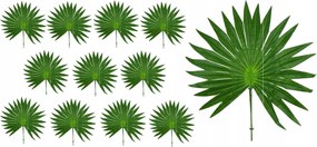 12x Levél Műág Zöld Dekorációs Csokor 50CM Nagykereskedelem