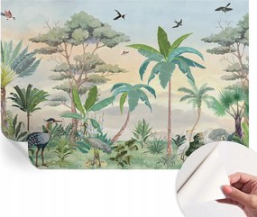 Divatos öntapadós fali tapéta Egzotikus növényvilág 152x104 cm