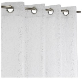 Fehér-ezüstszínű fényáteresztő függöny 140x260 cm Pucka – Casa Selección