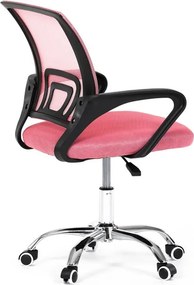 Gyerek forgószék hintamechanikával, rózsaszín hálós kivitelben KA-L103 PINK