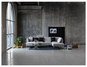 Kerek ezüstszínű dohányzóasztal ø 82 cm Heaven - Actona