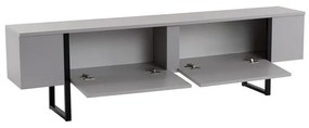 TV szekrény Serenity - Grey, Fekete
