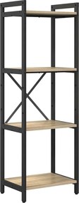 vidaXL Könyvespolc Sonoma tölgy 40 x 30 x 85 cm Faanyag