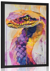 Plakát kígyó festmény utánzata