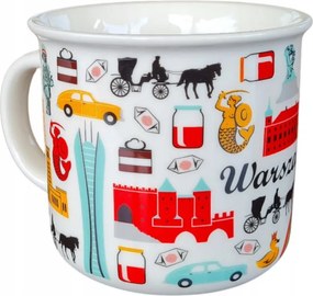 Folk Bögre 350 ML Varsó Folkstar Szimbólumok