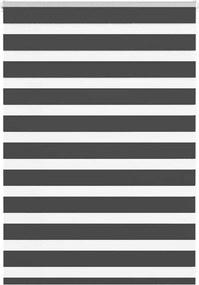 vidaXL zebrafüggönnyel fekete szövetszélesség 90,9 cm poliészter