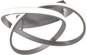 TRIO R62051107 COURSE Modern LED Mennyezeti Lámpa Ezüst LED IP20