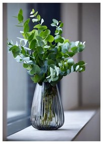 Kusintha szürke üveg váza, magasság 22 cm - Bitz