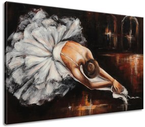 Gario Kézzel festett kép Balett-táncosno bemelegítése Méret: 120 x 80 cm