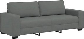 vidaXL 3 személyes sötétszürke szövet kanapé 220x77x82 cm