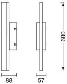Ledvance -LED Dimmelhető tükörvilágítás ORBIS MIRROR LED/10W/230V 60 cm IP44