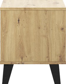 Éjjeliszekrény, artisan tölgy, BOGAN NEW 1S