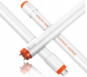 Led fénycső T8 9W 60cm Premium 1260lm üveg cső G13 egyoldalas