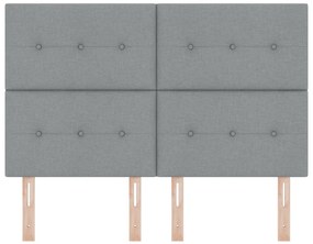 LED Fejtámla Fény Szürke 80 cm Szövet