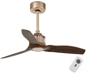 FARO 33423 JUST FAN mennyezeti ventilátor barna/rez pr. 81 cm + DO