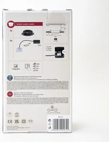 Paulmann 94472 - KÉSZLET 3xLED/6W IP23 Dimmelhető fürdőszobai lámpa NOVA 230V