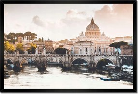 Poszterek keretben 60x40 Vatikán Panoráma Vatikán