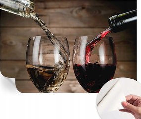 Öntapadós fotótapéta Nappaliba és Hálószobába Borospoharak 152x104