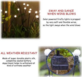 2 db kültéri napelemes lámpa készlet - barevná