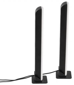 KÉSZLET 2x LED RGB Dimmelhető asztali lámpa LED/5W/5V + távirányítás