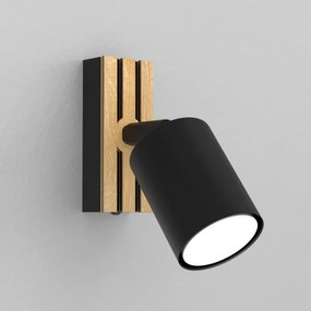 Fali spotlámpa TERRA 1xGU10/8W/230V fekete/tölgy