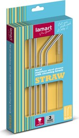 Lamart LT7053 Straw 5 db-os készlet szivárványos szívószálak