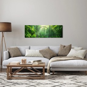 Kép - Esőerdő (órával) (90x30 cm)