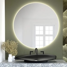 Baltica Design - BRIGHT LED fürdőszobai tükör háttérvilágítással, 15 W/230 V, 3000 K, átm. 80 cm, IP65
