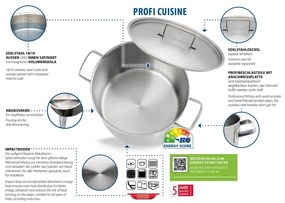 Elo 24016 Rozsdamentes acél edényfedél ProfiCuisine 16 cm, 16 cm