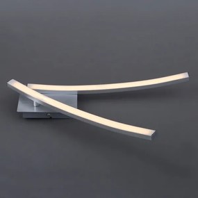 LED mennyezeti lámpa, 2 x 6 W, 230 V, 3000 K, matt króm