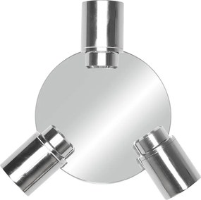 Fényes ezüstszínű fém spotlámpa Angelo – Trio