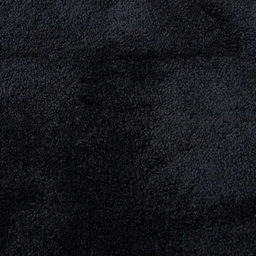 OVIEDO fekete rövid szálú szőnyeg 140 x 200 cm