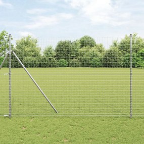 Kerítésoszlopok 26 db Ø32 mm 200 cm Horganyzott Acél