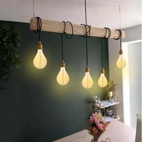 LED Izzó FILAMENT SPIRAL VINTAGE A165 E27/4W/230V 2000K