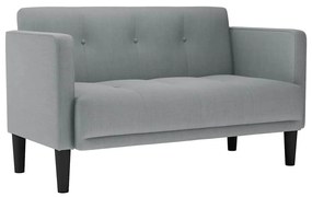 világosszürke szövet loveseat kanapé 111 cm