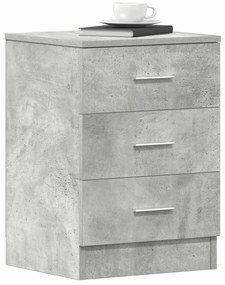 2 db betonszürke szerelt fa éjjeliszekrény 38 x 35 x 56 cm