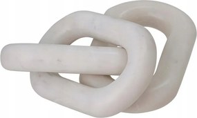 Bloomingville Adee Márvány Lánc Dekoratív Szobor Fehér Márványból