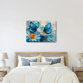 Kép - Kék pillangók (70x50 cm)