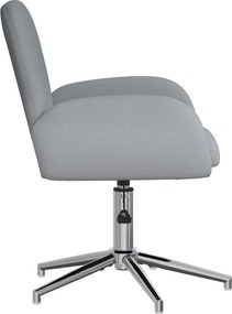 vidaXL Forgós Íróasztali Székek 2 db 54 x 58 x 90 cm Világosszürke