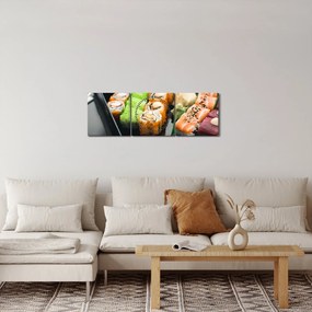 Kép - Sushi (órával) (90x30 cm)