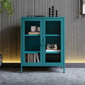 Vitrin GINA, 800 x 1015 x 400 mm, Modern: tengerszínű