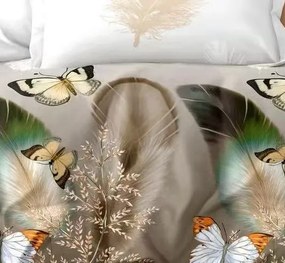 Krepp ágynemű Homa CEREA BUTTERFLY 3 részes 140x200 cm