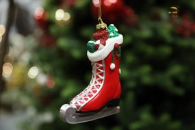 Klasszik karácsonyfadísz korcsolya 11cm