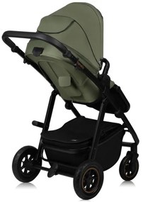 Lionelo - Kombinált babakocsi 2 az 1-ben AMBER PLUS Zöld Erdő